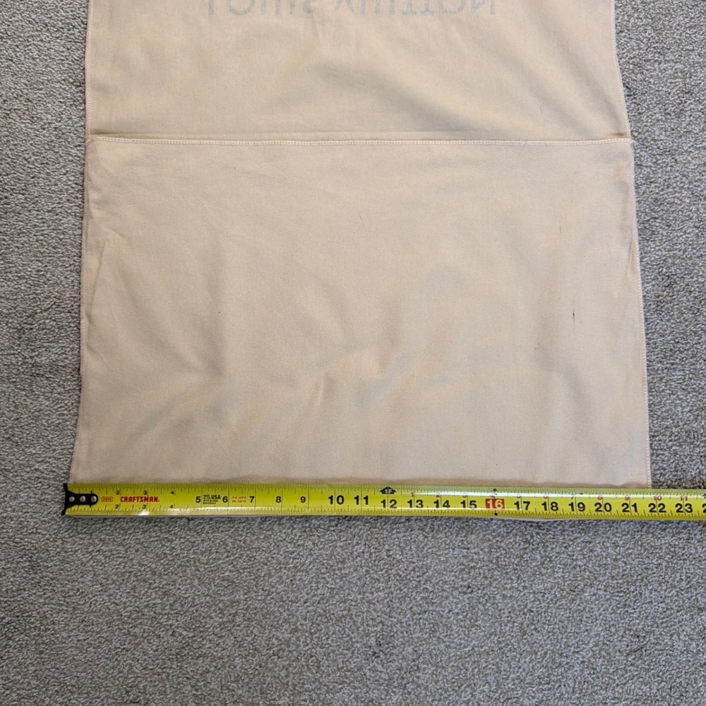 Louis Vuitton Large Beige Recycled Cotton Dust Bag Logo Handbag Cover - Picture 3 of 9